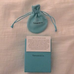 Tiffany sterling silver Infiniti studs